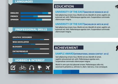 Beautiful presentation: how to write a resume in English